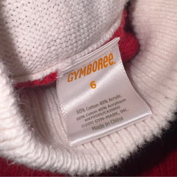 Gymboree red Fall Winter Knit Jumper Dress girls size 6 - Picture 4 of 4